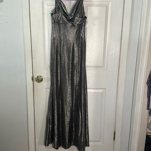 Silver night gown